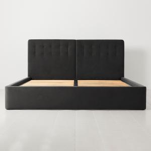Swyft Bed 01 Charcoal Velvet Bed in a Box - SuperKing