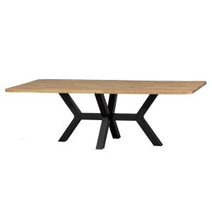 Woood Tablo Solid Oak 240cm Dining Table with Zeeland Leg