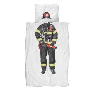 Snurk Childrens Firefighter Duvet Bedding Set - Single