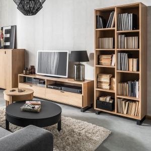 Vox Simple Customisable Narrow Double Bookcase -