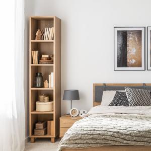 Vox Simple Customisable Narrow Single Bookcase -