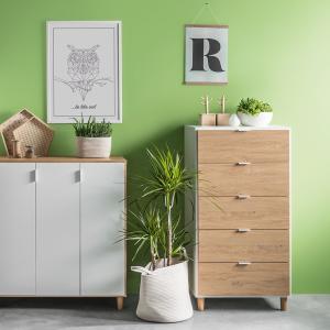 Vox Simple Customisable Narrow Chest of Drawers -