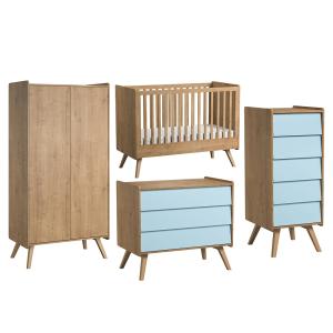 Vox Vintage 4 Piece Cot Bed Nursery Furniture Set includes…