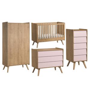Vox Vintage 4 Piece Cot Bed Nursery Furniture Set includes…