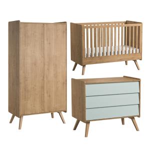 Vox Vintage 3 Piece Cot Bed Nursery Furniture Set includes…