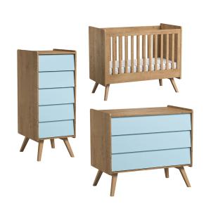 Vox Vintage 3 Piece Cot Nursery Set includes Cot and 2 Ches…