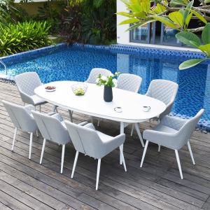 Maze Rattan Zest 8 Seat Oval Dining Set with Free Winter Co…