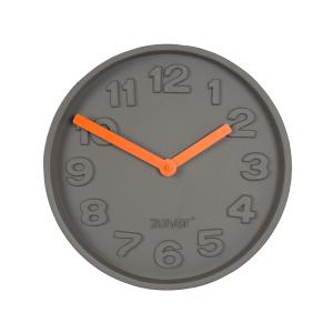 Zuiver Concrete Time Clock with Orange Hands