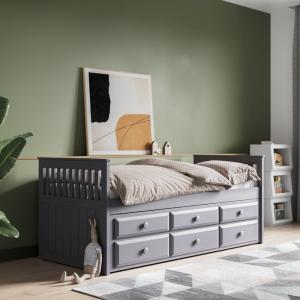 Flair Vancouver High Foot Captains Bed With Drawers -