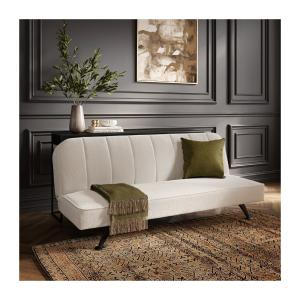 LPD Burlington Sofa Bed Ivory Boucle / Matte Black