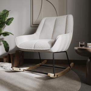 Flair Isabelle Boucle Rocking Chair Cream