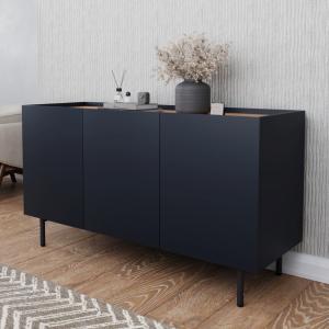 Flair Mino TV Stand Sideboard Dark Grey and Oak (120x42cm)