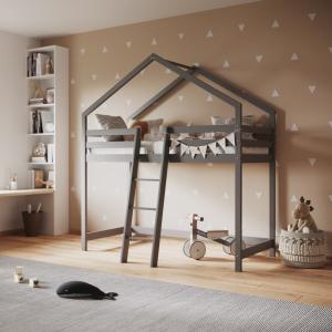 Flair Nook House Mid Sleeper Bed -