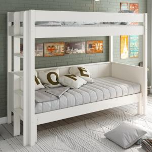 Noomi Solid Wood Arvid Sofa Bunk Bed White