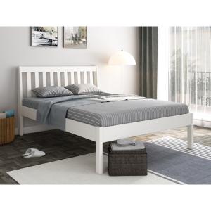 Noomi Elsie Solid Wood Bed White - King