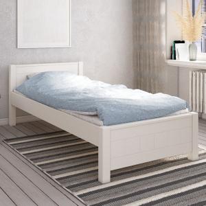 Noomi Viera Solid Wood Single Bed White