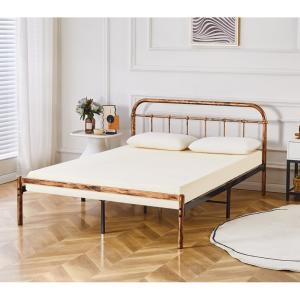Flair Roswell Antique Brass Bed Frame - Double