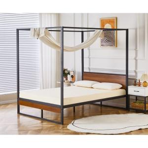 Flair Rockford Wooden Metal 4 Poster Bed Frame - Small Doub…