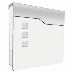 LCD Wall-mounted letterbox 3038, newspaper compartment