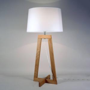 Aluminor Sacha LT table lamp in fabric and wood