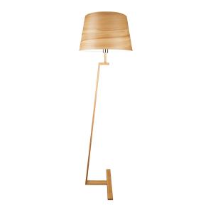 Aluminor Memphis LS floor lamp with a real wood veneer