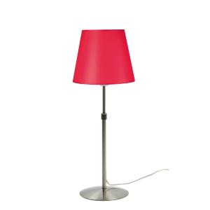 Aluminor Store table lamp, aluminium/red