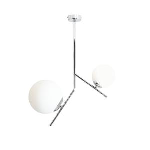 ALDEX Lunio hanging lamp, two-bulb, chrome