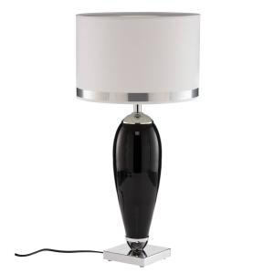 Argon Lund table lamp in white and black, height 60 cm
