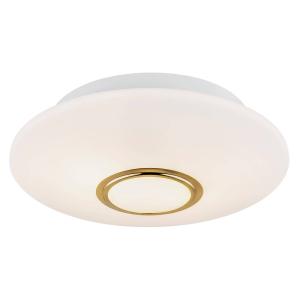 Argon Cyril ceiling light made of glass, white and brass