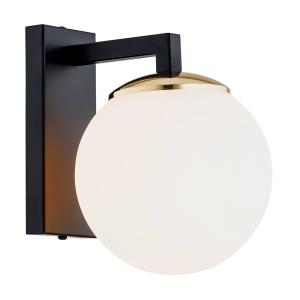 Argon Margaret wall light with a glass lampshade