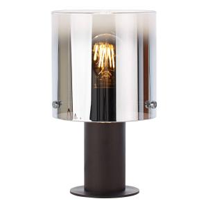 Brilliant Beth table lamp with smoked glass shade