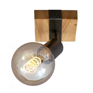 Briloner Wood Basic wall light, 1-bulb
