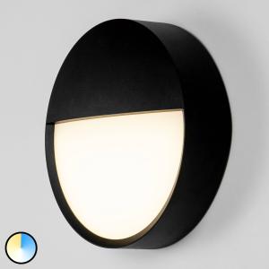 BRUMBERG Eye LED outdoor wall light, half, black