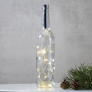 STAR TRADING Dew Drops string lights for bottles 75 cm silv…