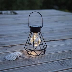 STAR TRADING Eddy LED solar decorative lantern, cage lampsh…