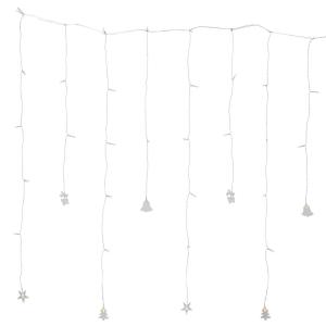 STAR TRADING Decy LED curtain light with Christmas motifs