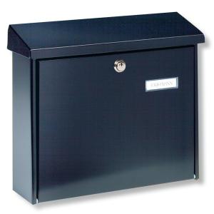 Burgwächter Simple steel letter box AMSTERDAM, black