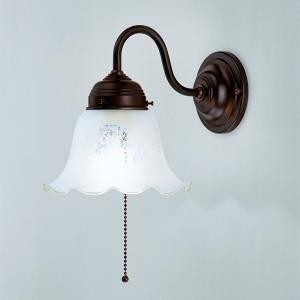 Berliner Messinglampen Gretchen wall light with antique mou…