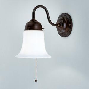 Berliner Messinglampen Sibille wall light with antique mount