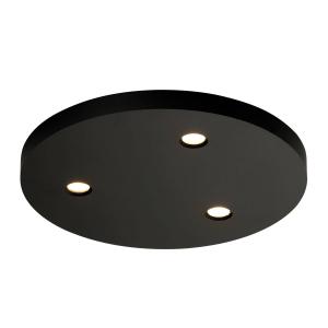 Bopp Close LED ceiling lamp 3-bulb round black