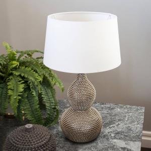 By Rydéns Lofty table lamp, white fabric lampshade