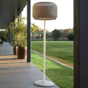 Bover Fora P - outdoor floor lamp, white-and beige