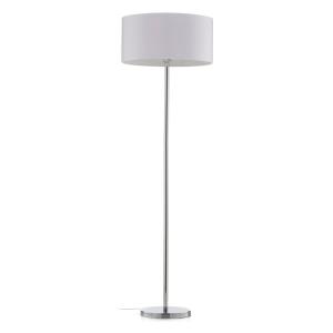 BRITOP Maarit floor lamp, fabric lampshade, white/chrome