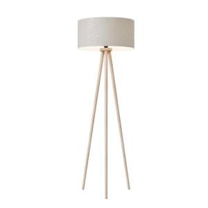 BRITOP Hierro floor lamp with a printed lampshade