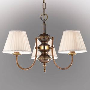 Cremasco Antique-looking Classic hanging light, three-bulb