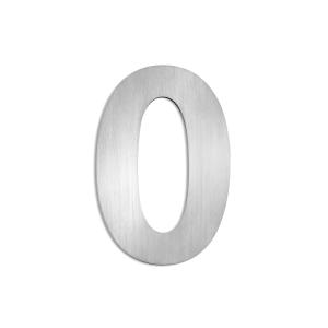CMD Stainless Steel House Numbers, Large 0