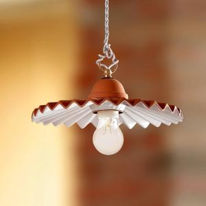 Ceramiche ARGILLA hanging light, country house style, 28 cm