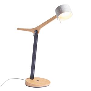 Domus Wooden LED table lamp Frits in oak