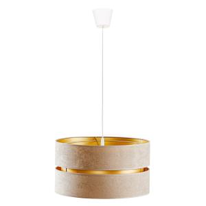 Duolla Duo hanging light, beige/gold, Ø 40 cm, 1-bulb