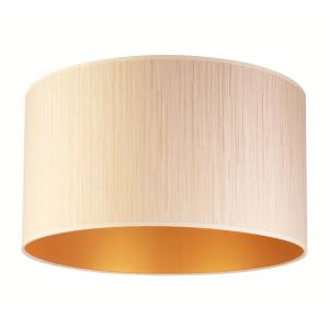 Duolla Essex ceiling light, textured fabric, gold
